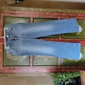 J.Crew Classic Button Fly Bootcut Jeans. SZ 6 100% cotton.... no stretch.